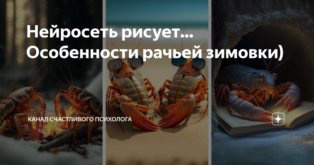 Нейросеть рисует... Особенности рачьей зимовки) | Канал счастливого ...