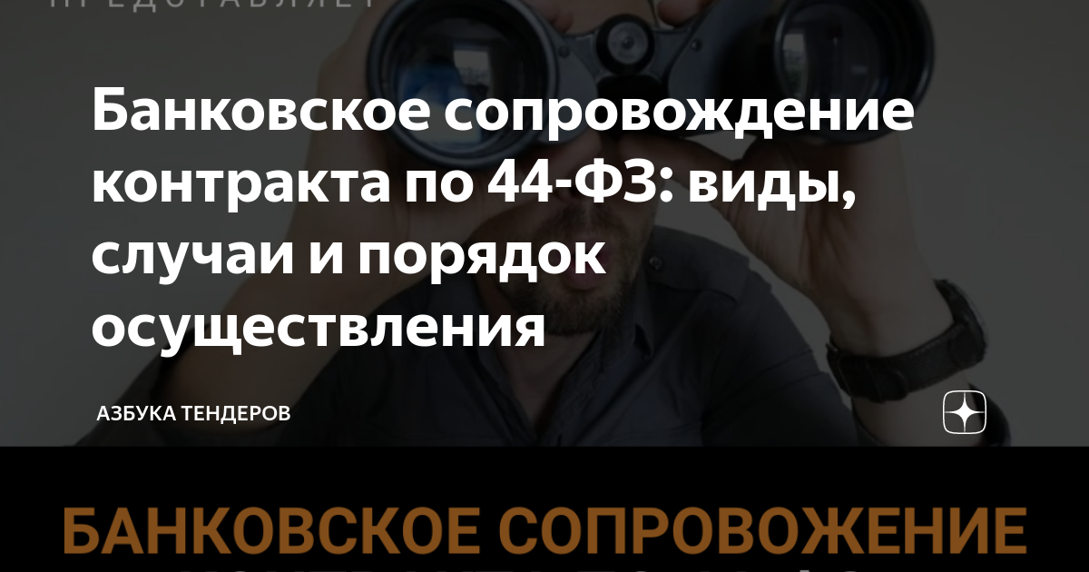 Банковское сопровождение контракта по 44-ФЗ: виды, случаи и порядок  осуществления | Азбука тендеров | Дзен