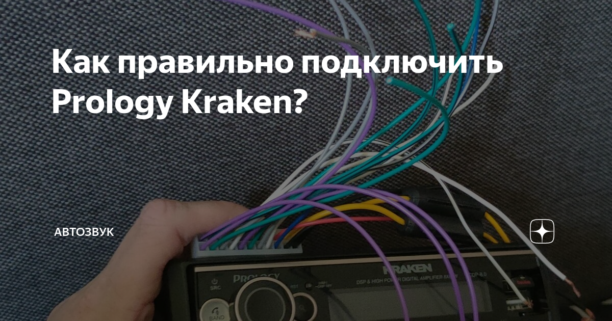 Как правильно подключить Prology Kraken? | Автозвук | Дзен