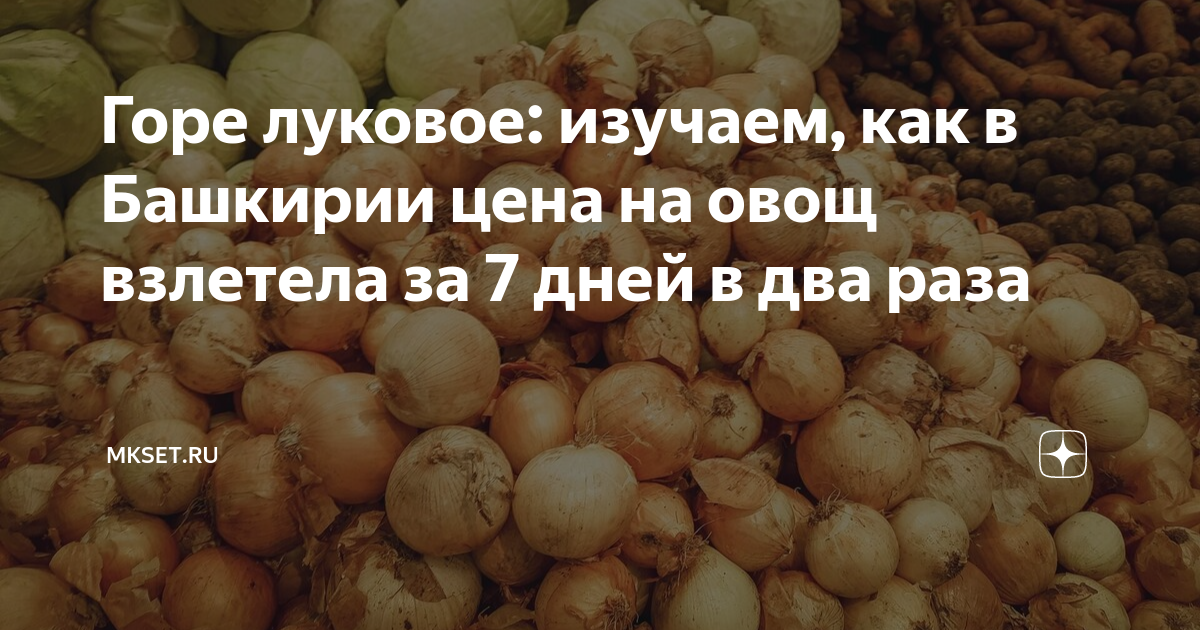 Горе луковое: изучаем, как в Башкирии цена на овощ взлетела за 7 дней в ...
