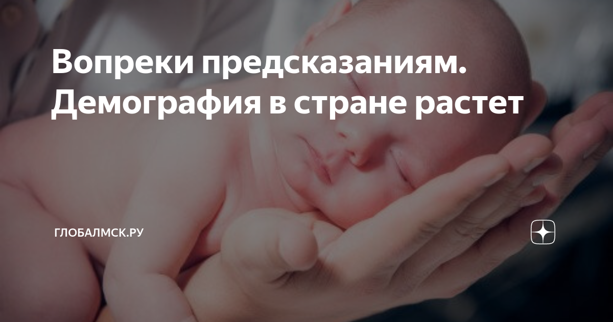 Вопреки предсказаниям. Демография в стране растет | ГлобалМСК.ру | Дзен
