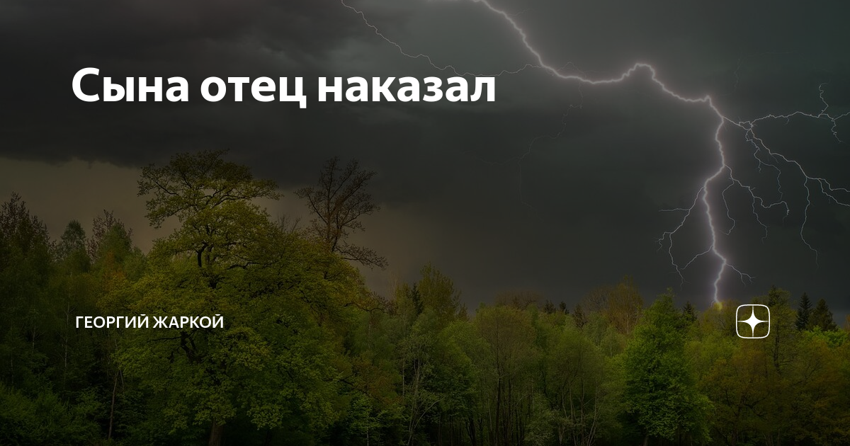 Сына отец наказал | Георгий Жаркой | Дзен