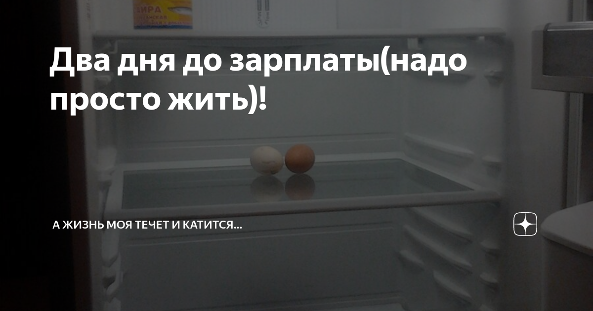 Два дня до зарплаты(надо просто жить)! | А жизнь моя течет и катится ...