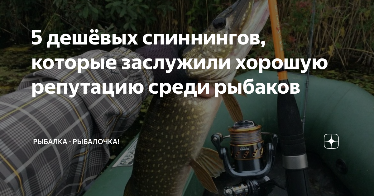 5 дешёвых спиннингов, которые заслужили хорошую репутацию среди рыбаков ...