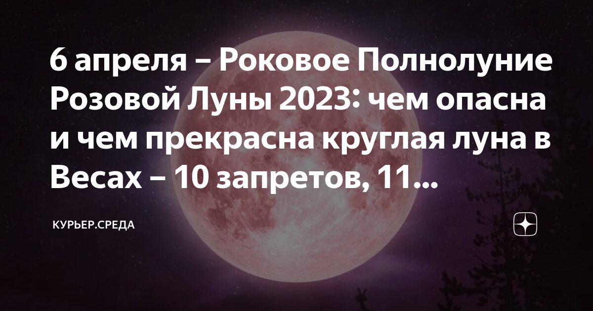 Апрель луна 2023 год