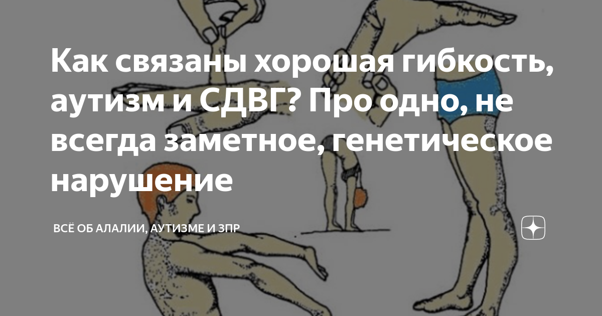 Как связаны хорошая гибкость, аутизм и СДВГ? Про одно, не всегда ...
