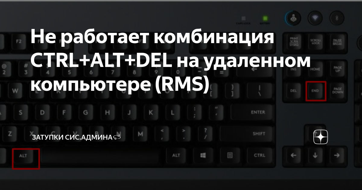 Комбинация ctrl alt