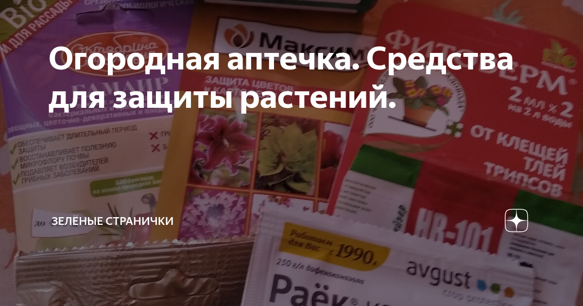 Огородная аптечка. Средства для защиты растений. | Зелёные странички | Дзен