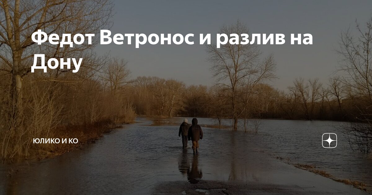Федот Ветронос и разлив на Дону | ЮлиКо (Предпоследний приют) | Дзен