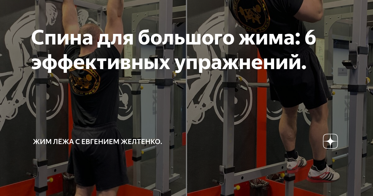 Спина для большого жима: 6 эффективных упражнений. | Жим лёжа с ...