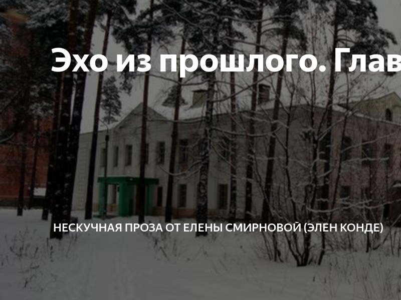 Эхо из прошлого. Глава 5 | Нескучная проза от Элен Конде | Дзен