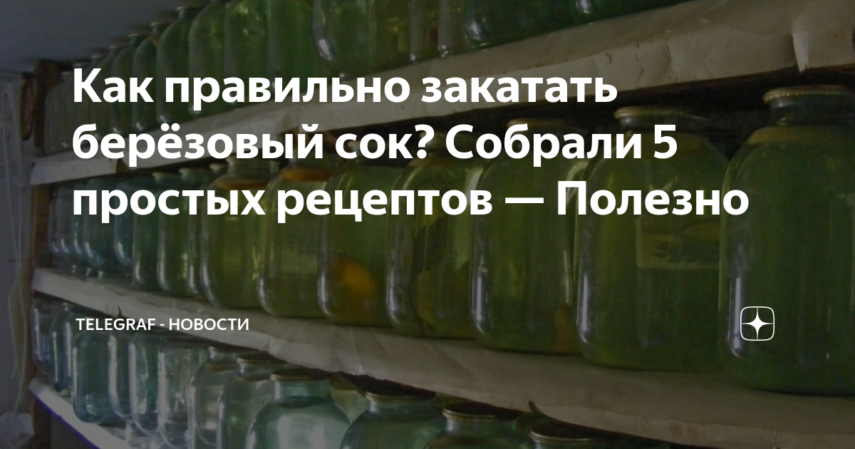 Консервирование березового сока: 9 необычных рецептов | Домашний Заготовщик | Дзен