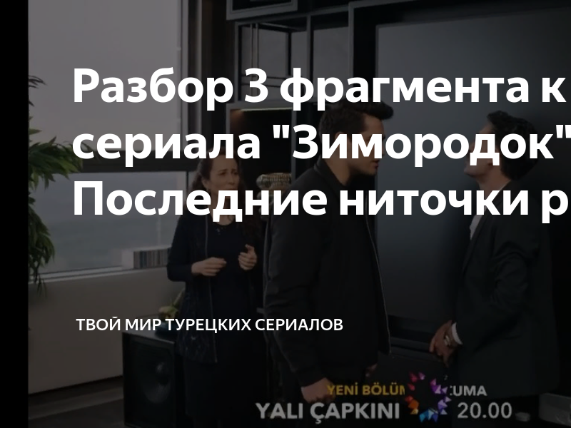 Спойлеры к сериалу зимородок