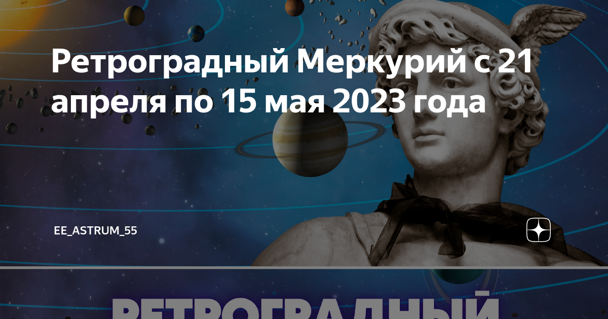 Ретроградность планет в 2023