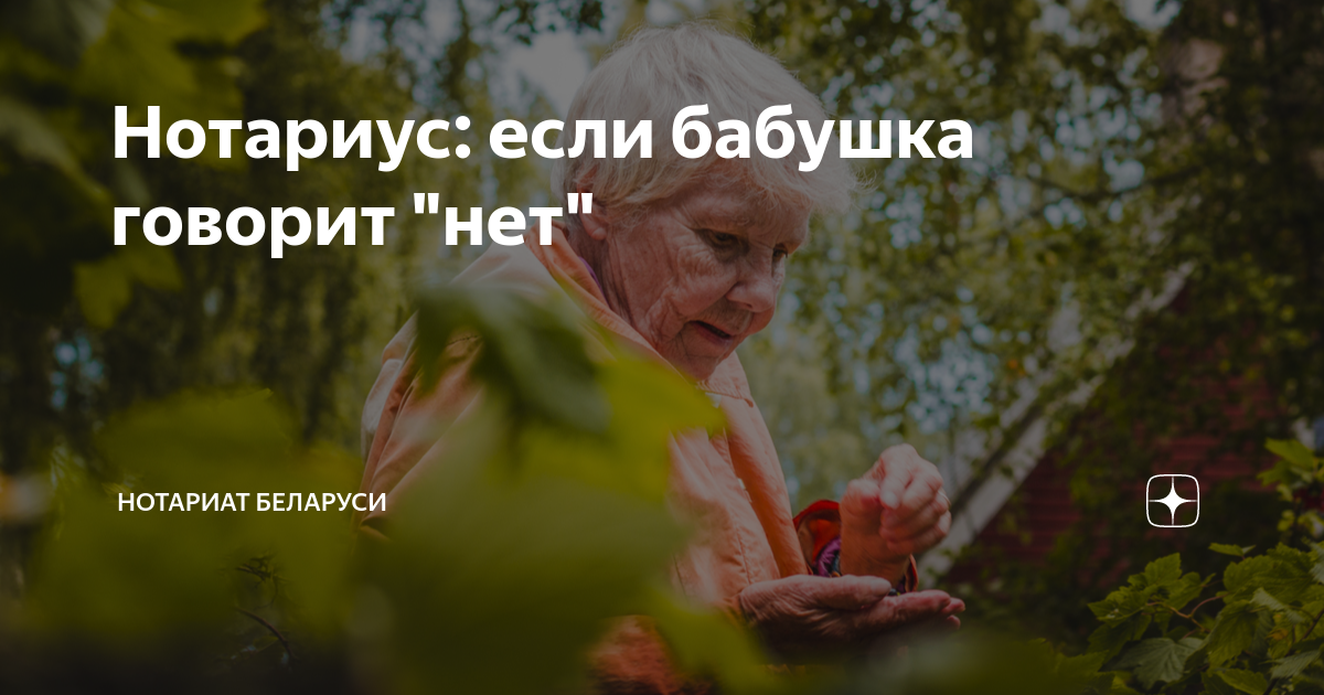 Нотариус: если бабушка говорит "нет" | Нотариат Беларуси | Дзен