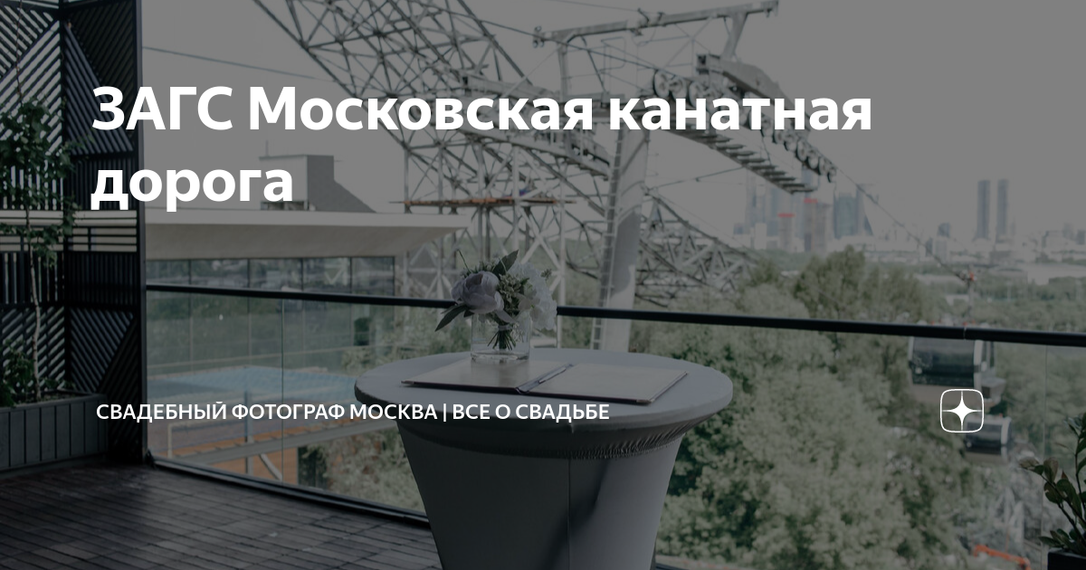 Московская канатная дорога регистрация брака фото