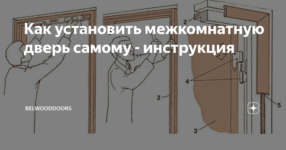 Как самому установить межкомнатную дверь из мдф