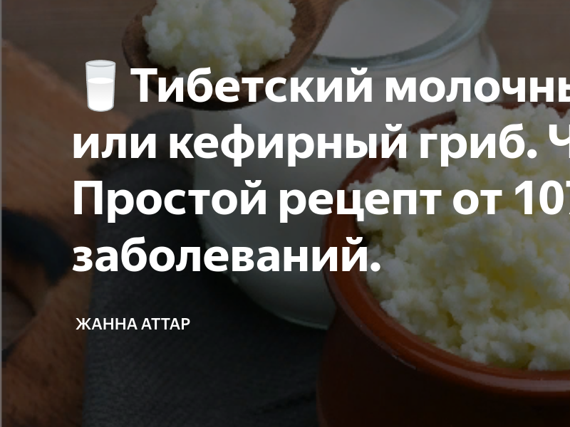 Полезные свойства тибетского молочного гриба – факты, которые нужно знать