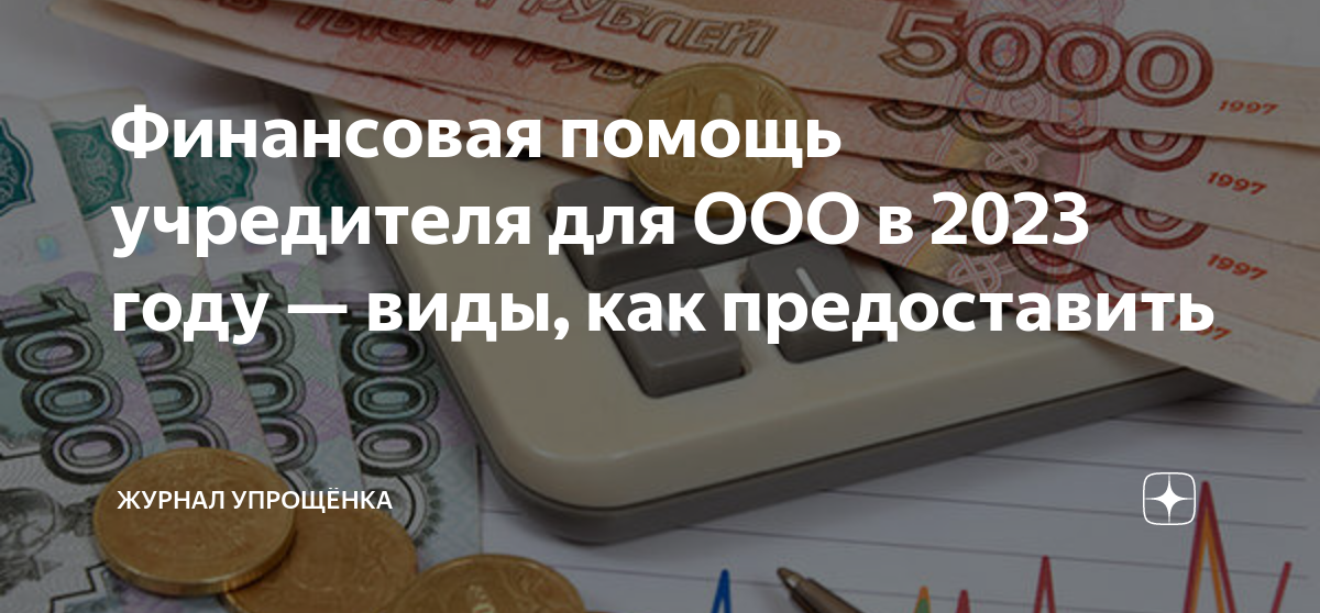 Финансовая помощь учредителя для ООО в 2023 году — виды, как ...