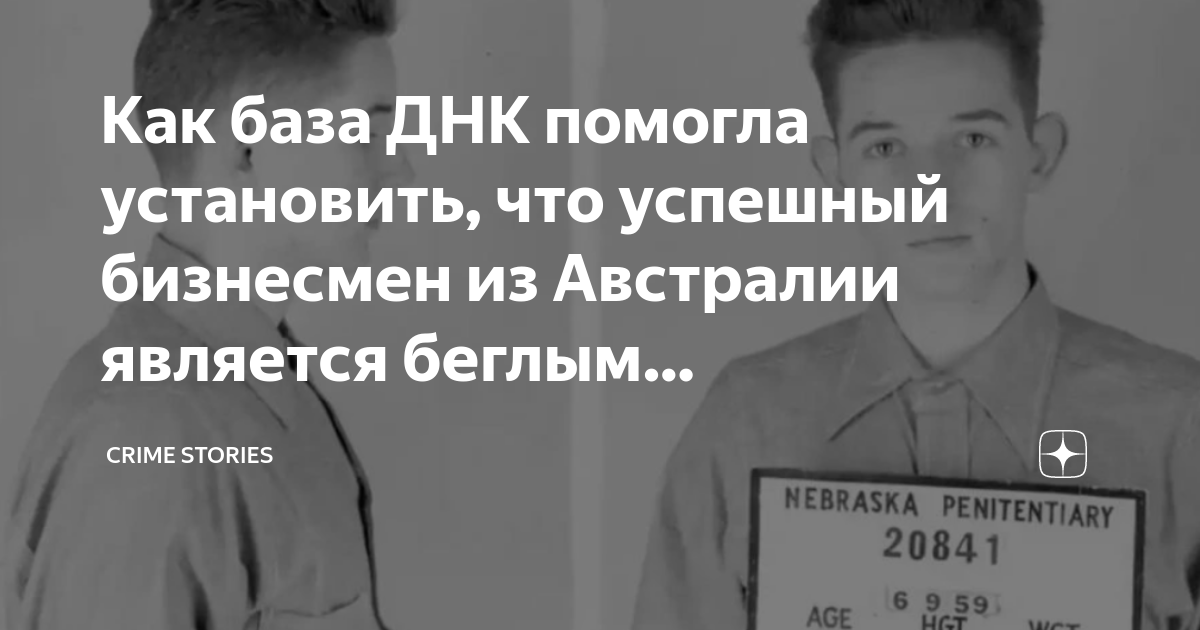 Как база ДНК помогла установить, что успешный бизнесмен из Австралии ...