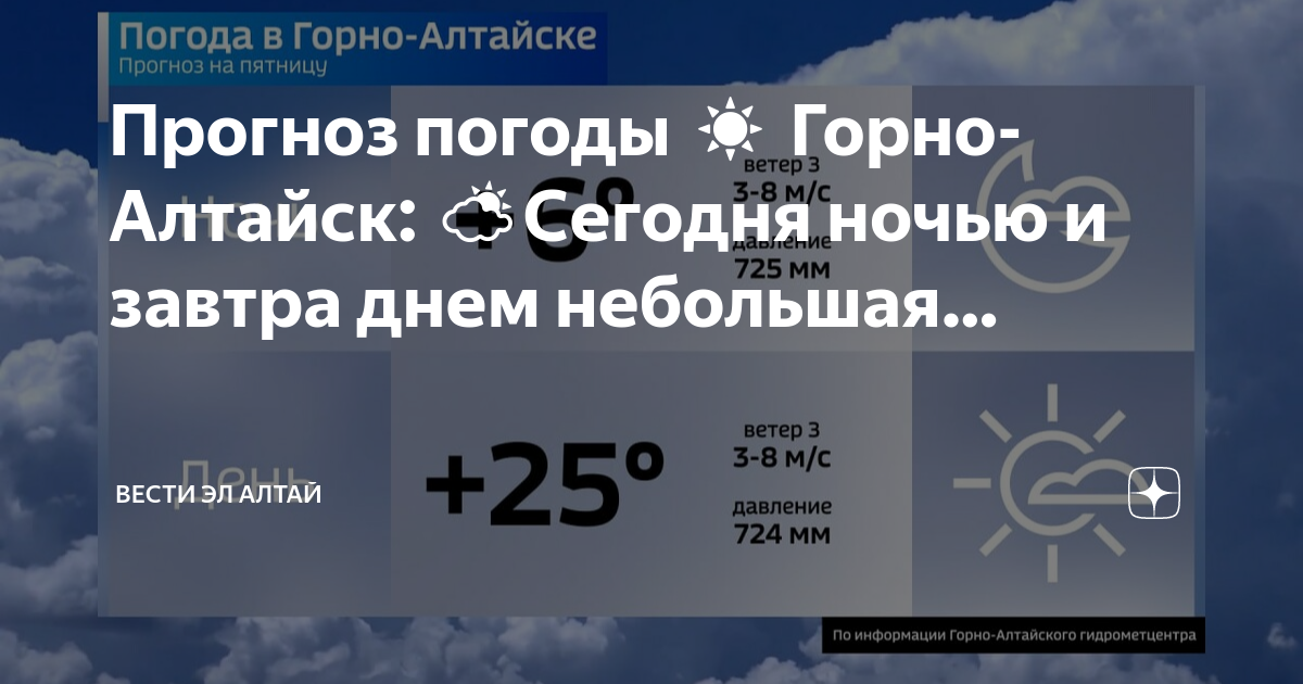 Погода в горно алтайске на апрель 2024