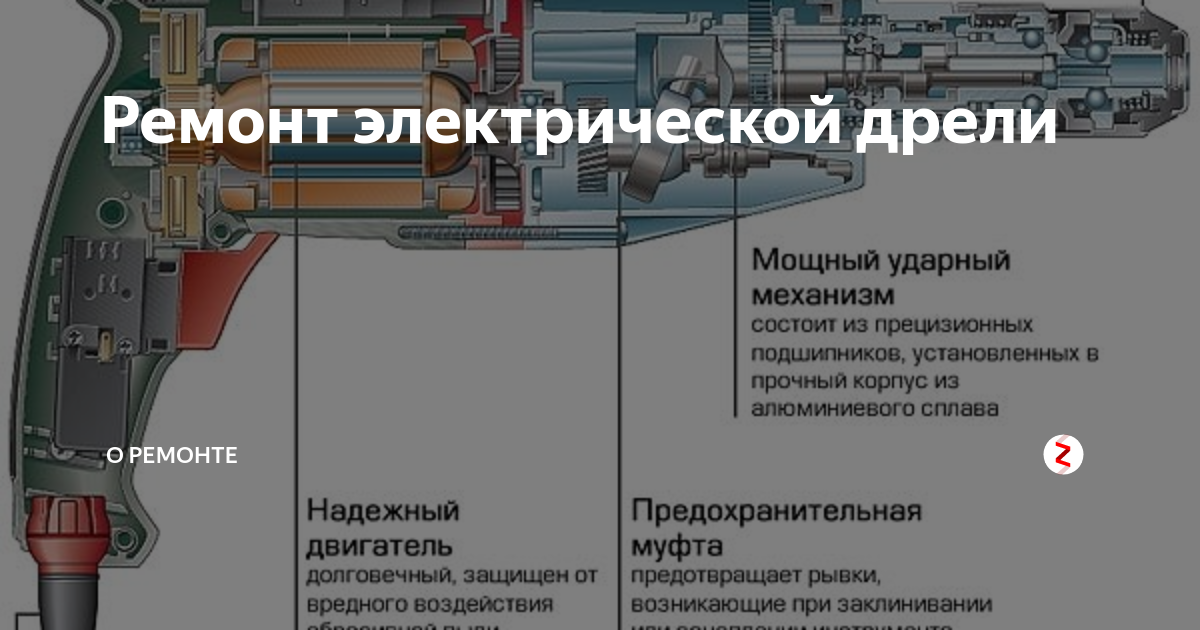 Как найти поломку и отремонтировать дрель