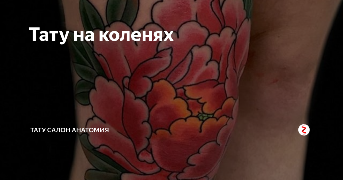 Тату на коленях | Тату салон Анатомия | Дзен