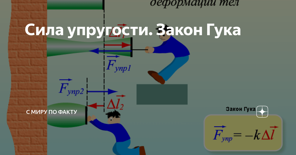 Сила упругости. Закон Гука - презентация онлайн