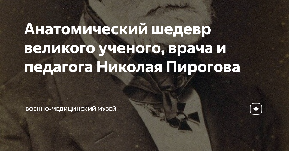 Анатомический шедевр великого ученого, врача и педагога Николая ...