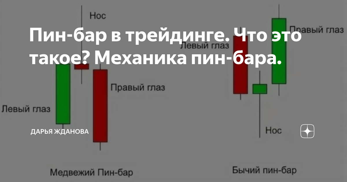 Пин-бар в трейдинге. Что это такое? Механика пин-бара. | Дарья Жданова ...