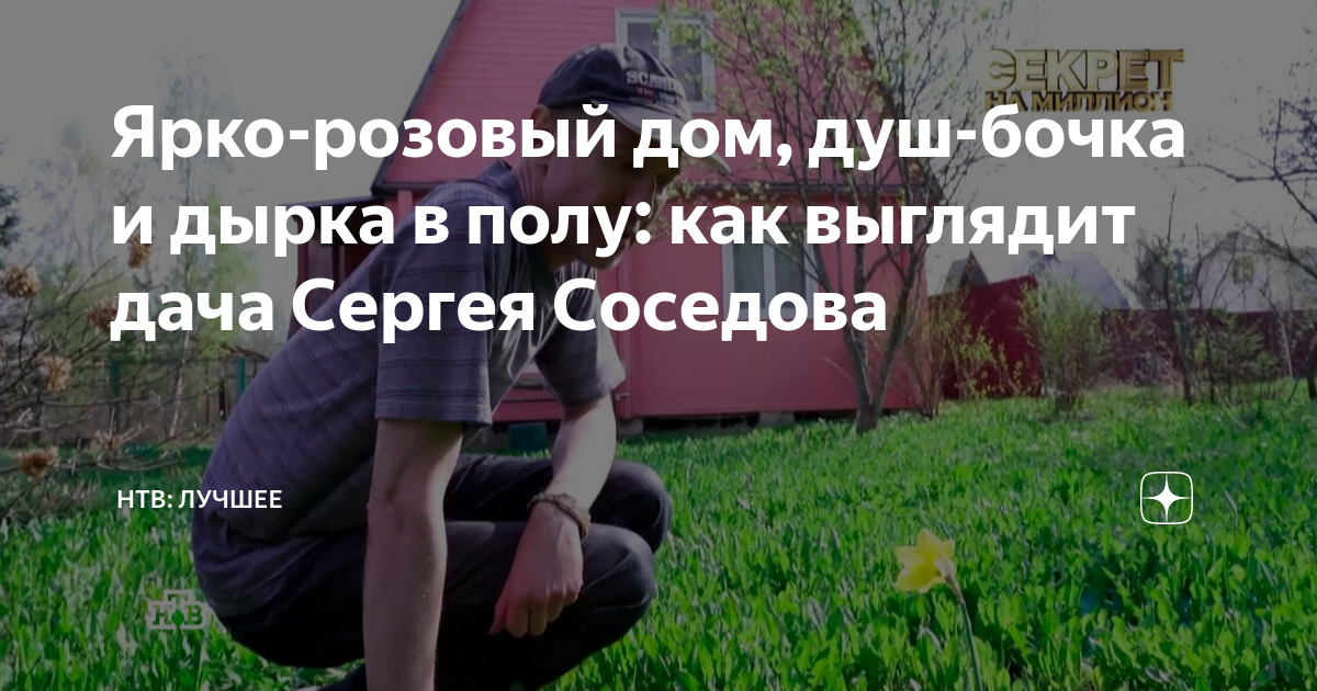 Ярко-розовый дом, душ-бочка и дырка в полу: как выглядит дача Сергея ...