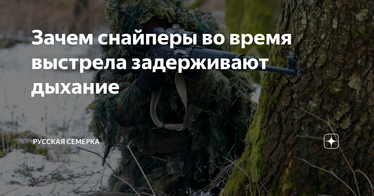 Почему снайперов убивают. Почему снайперов убивают