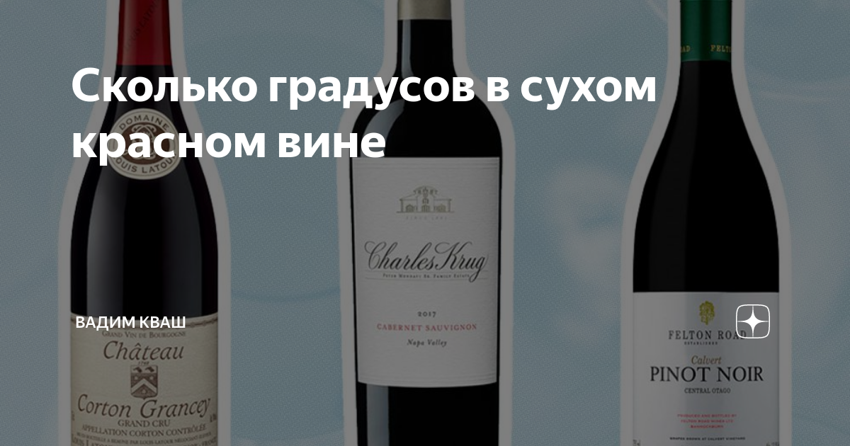 Сколько градусов в сухом красном вине | Gordian "wine library" | Дзен