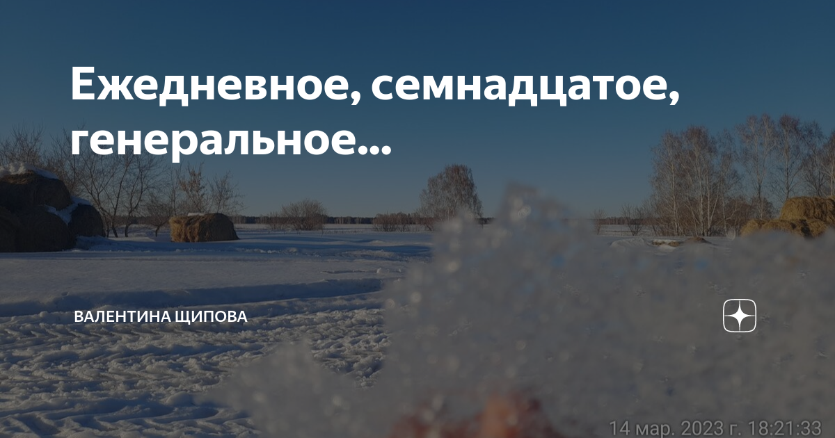 Ежедневное, семнадцатое, генеральное... | Валентина Щипова. Веселая ...