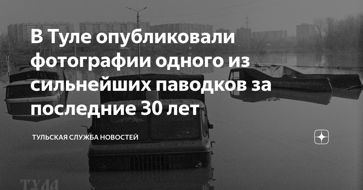 В Туле опубликовали фотографии одного из сильнейших паводков за ...