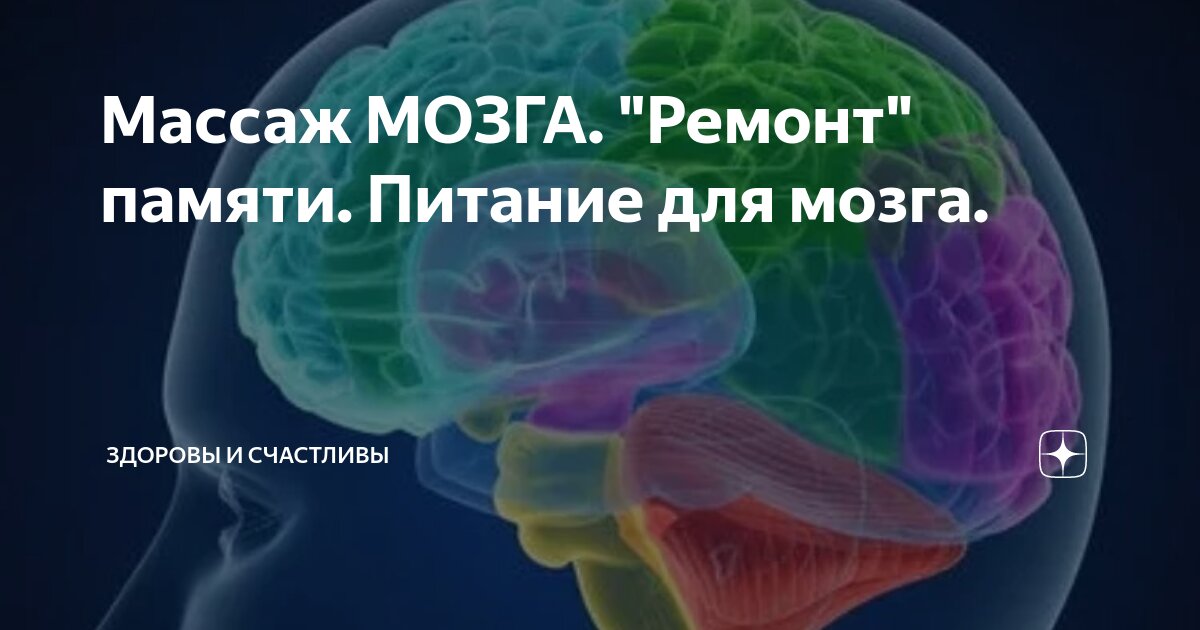 Массаж МОЗГА. \"Ремонт\" памяти. Питание для мозга. | Здоровы и Счастливы ...