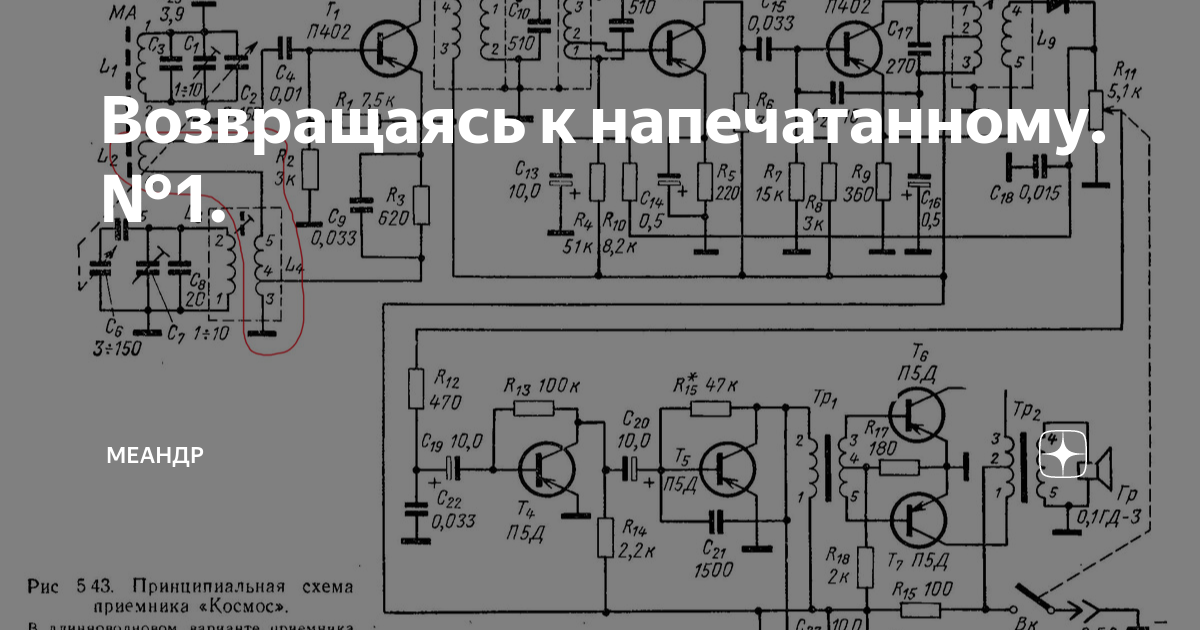 Возвращаясь к напечатанному. №1. | Меандр Радиолюбитель | Дзен