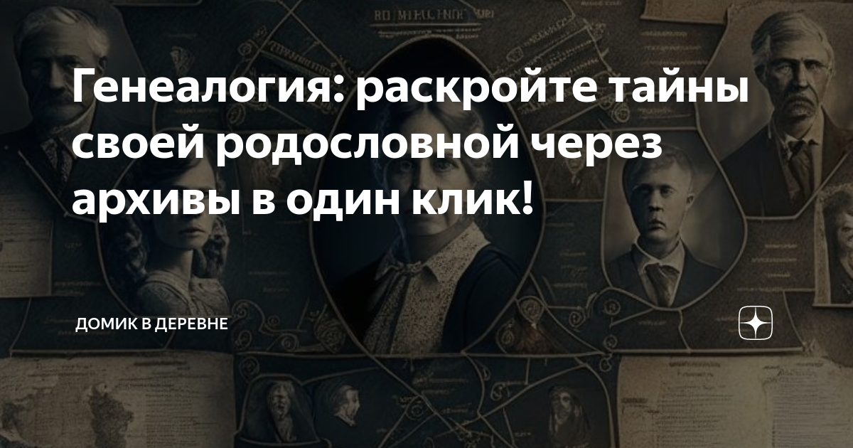Генеалогия: раскройте тайны своей родословной через архивы в один клик ...