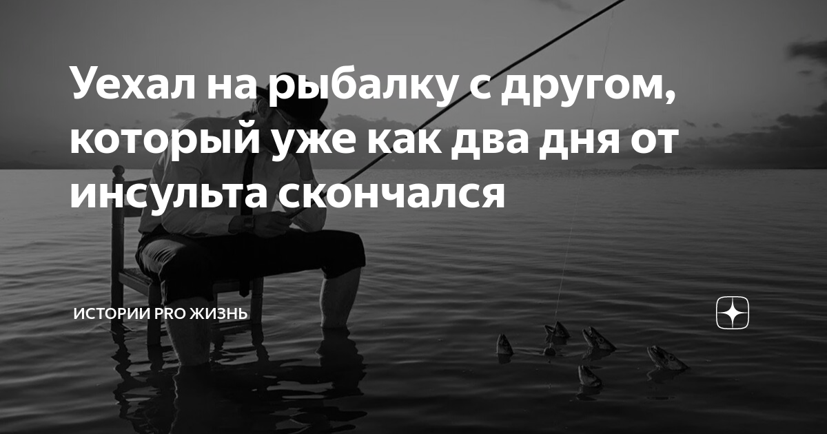 Уехал на рыбалку с другом, который уже как два дня от инсульта ...