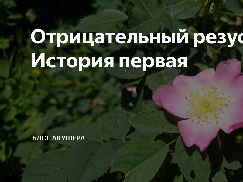 мама резус положительный ребенок отрицательный