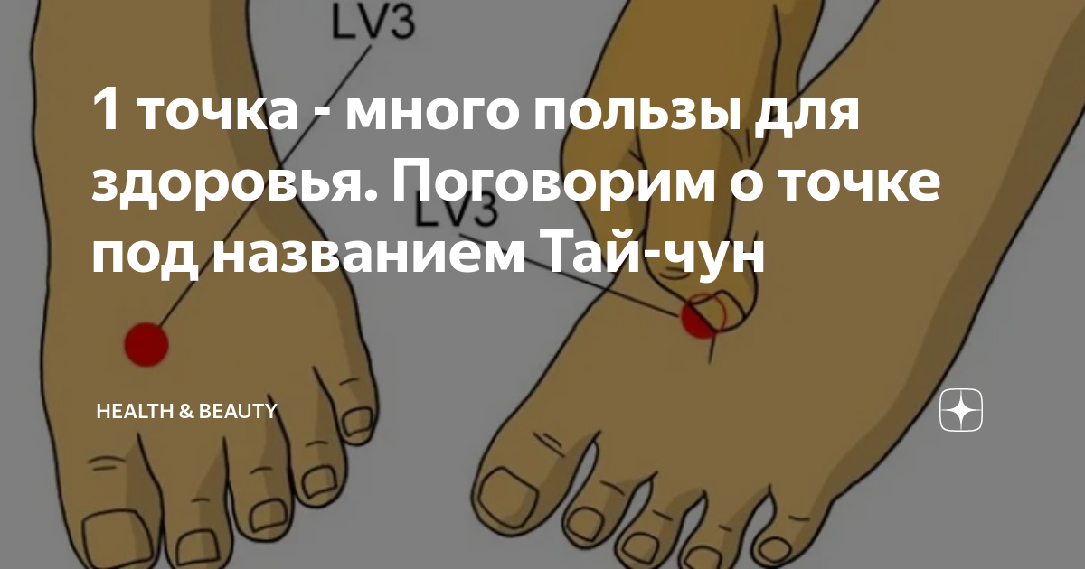 1 точка - много пользы для здоровья. Поговорим о точке под названием ...