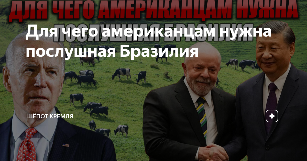 Для чего американцам нужна послушная Бразилия | Шёпот Кремля | Дзен