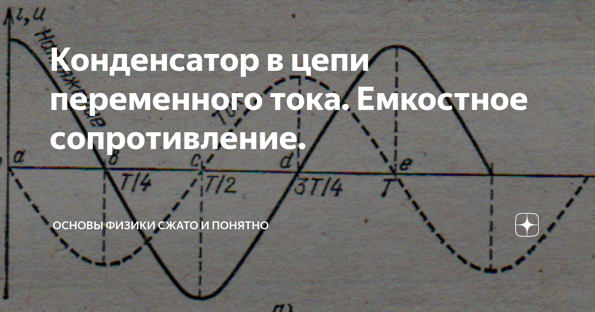 Как конденсатор пропускает ток ?