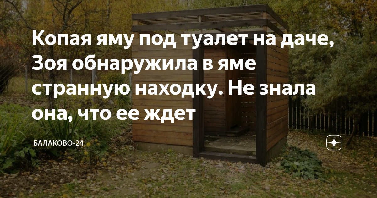 Копая яму под туалет на даче, Зоя обнаружила в яме странную находку. Не ...