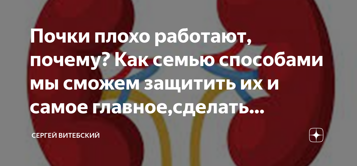 Почки плохо работают, почему? Как семью способами мы сможем защитить их ...
