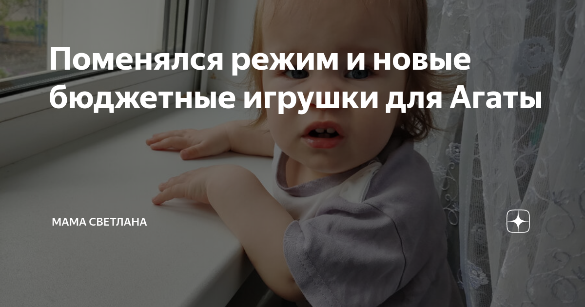 Поменялся режим и новые бюджетные игрушки для Агаты | Мама Светлана | Дзен