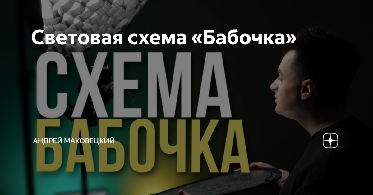 Световая схема бабочка