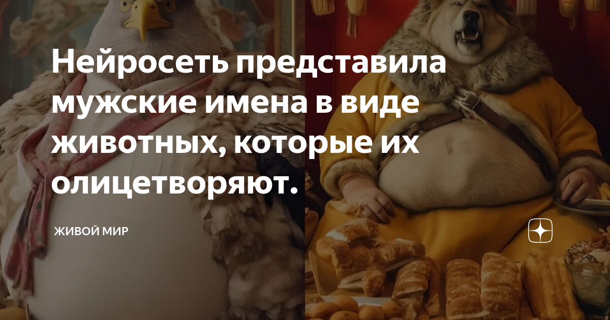 нейросеть мужские имена в виде животных. нейросеть представила мужские имена в виде животных. жирные животные имена. мужчины в виде зверей. нейросеть женские имена в виде животных.
