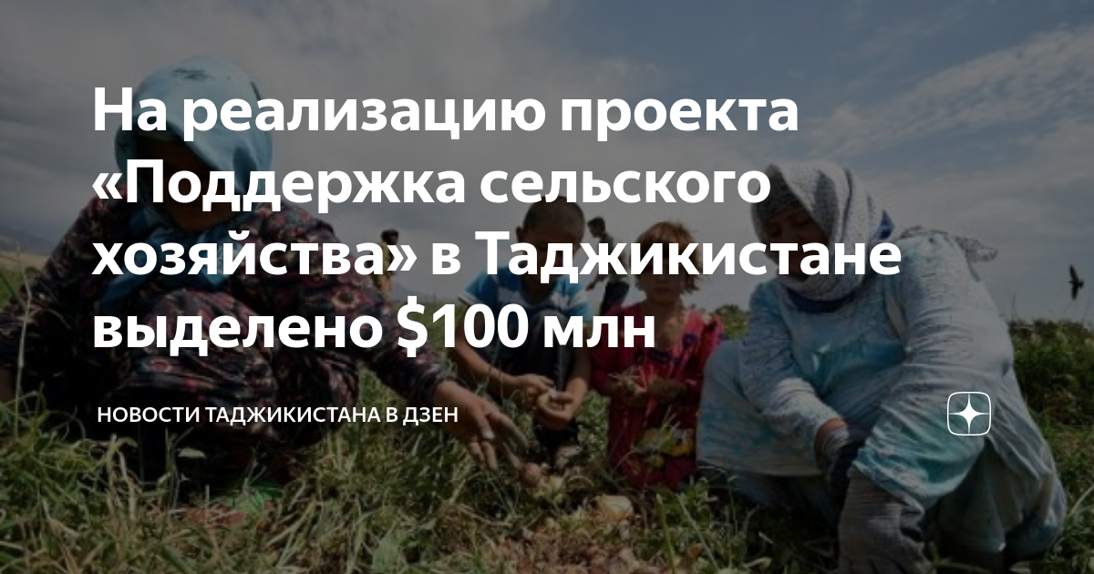 Проект в таджикистане