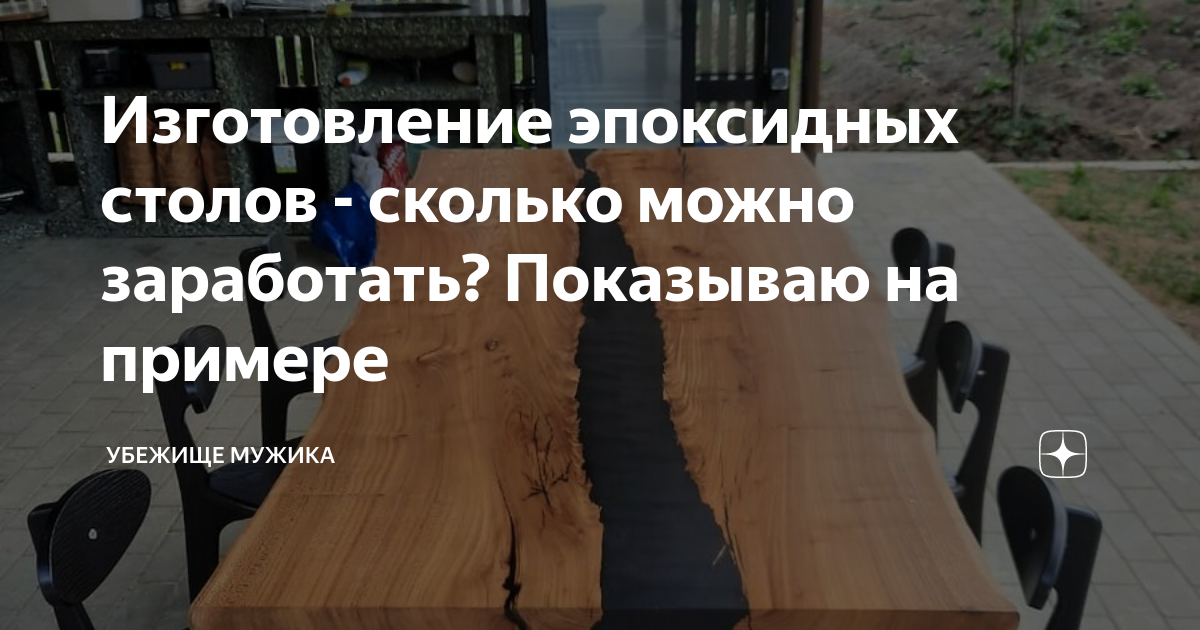 Изготовление эпоксидных столов - сколько можно заработать? Показываю на ...